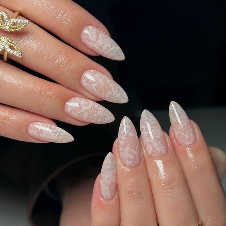 Wrapped in Lace press-on nails collection